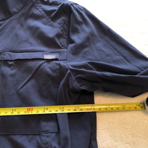 Eddie Bauer Button Up Adventure Travel Hiking Shirt Womens Size 6 Navy Blue - Picture 4 of 8